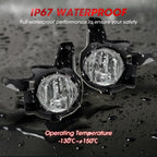 Fit 2013 2014 2015 Toyota RAV4 Pair Front Bumper Clear Halogen Fog Lights Lamps