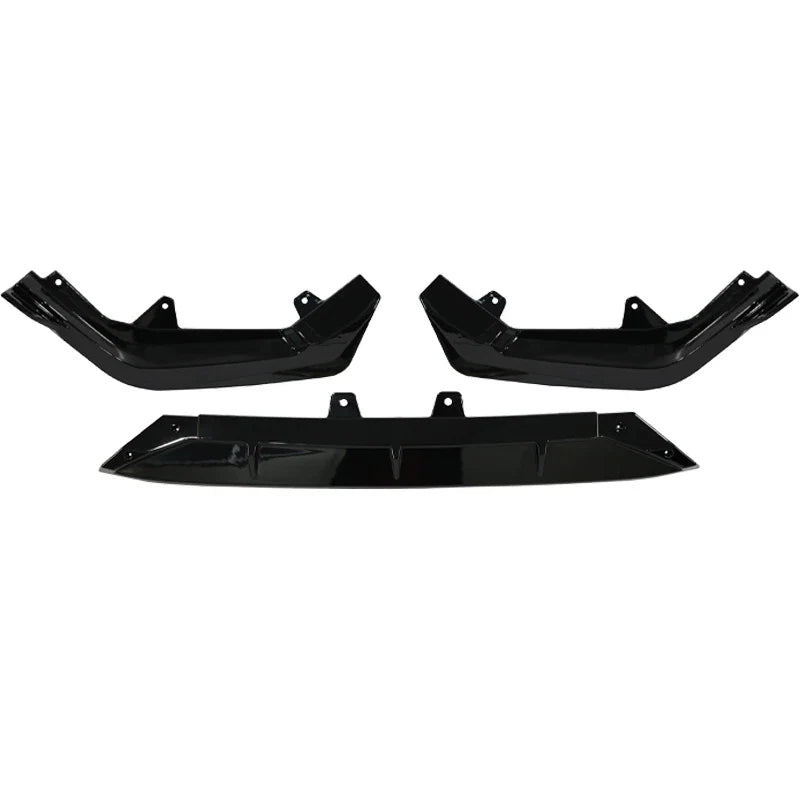 Fit 2022-2024 Honda Civic LX EX Si Gloss Black Front Bumper Lip Splitter 3PCS