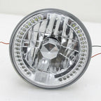 2PCS 7" inch Round Halo LED Headlights White Clear For 1975-1978 GMC C15/C25 C35
