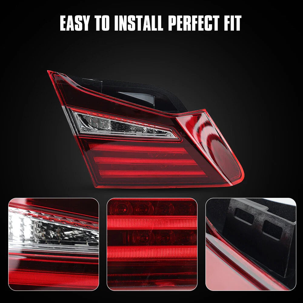 34155T2AA21 Rear Inner Tail Light Left Side for 2016-2017 for Honda Accord