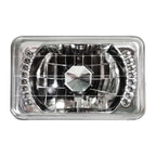 2PCS 4x6'' inch LED Headlights Chrome Bright For 1982-1992 Chevrolet Camaro