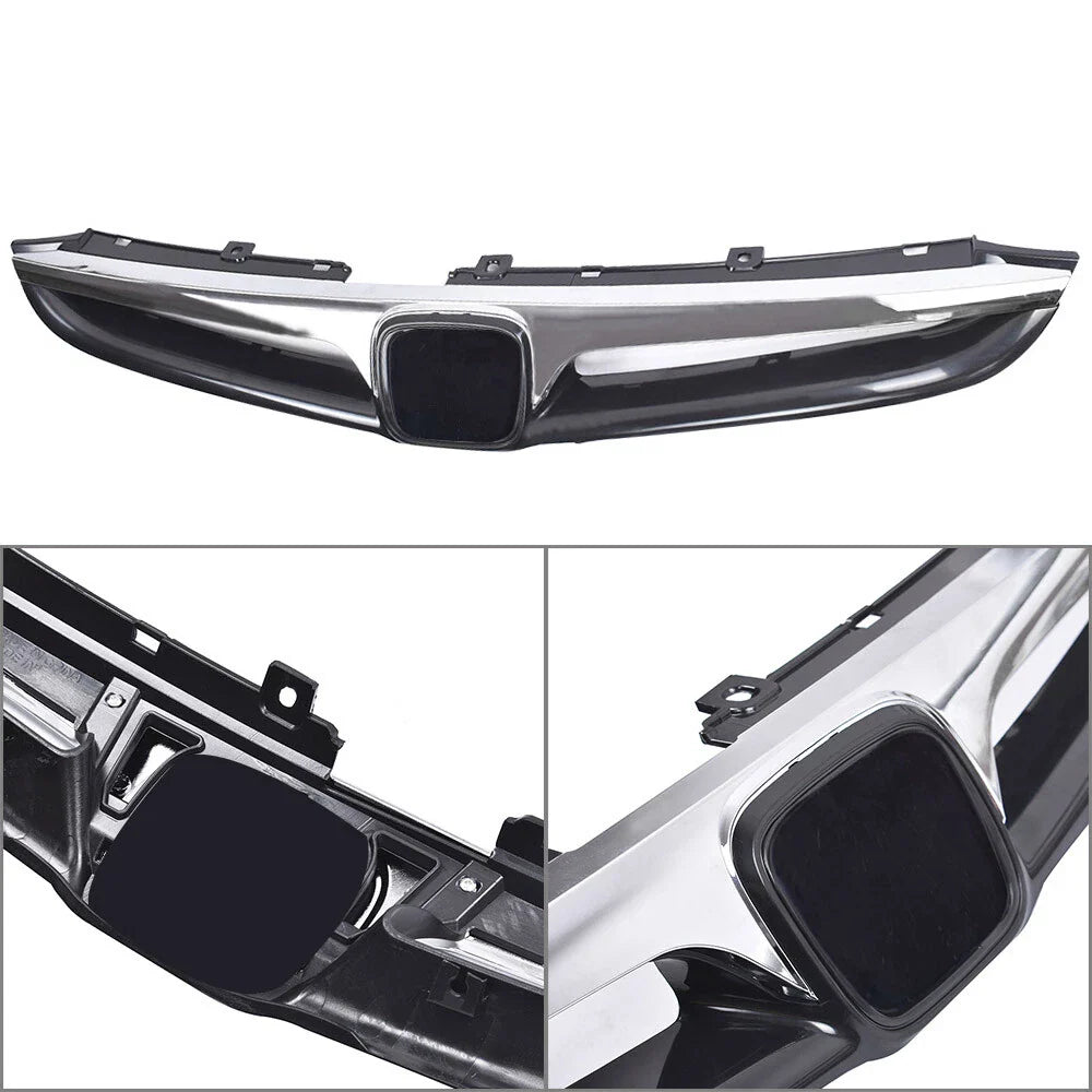Fit 2006-2007 Honda Accord 4dr Sedan Front Bumper Chrome Grille Grill Assembly