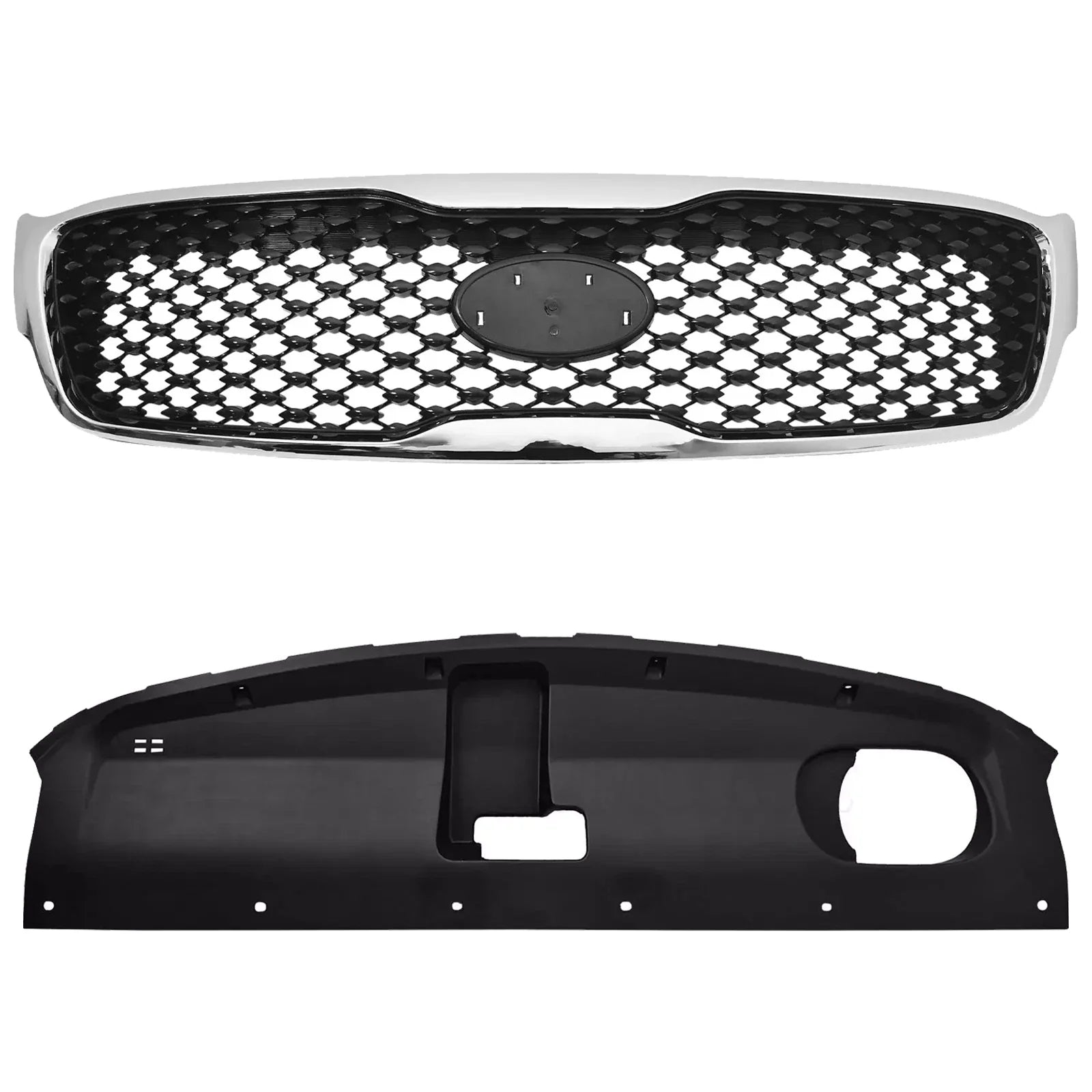 86360C6000 Front Upper Grille Radiator Sight Cover Set for for Kia Sorento