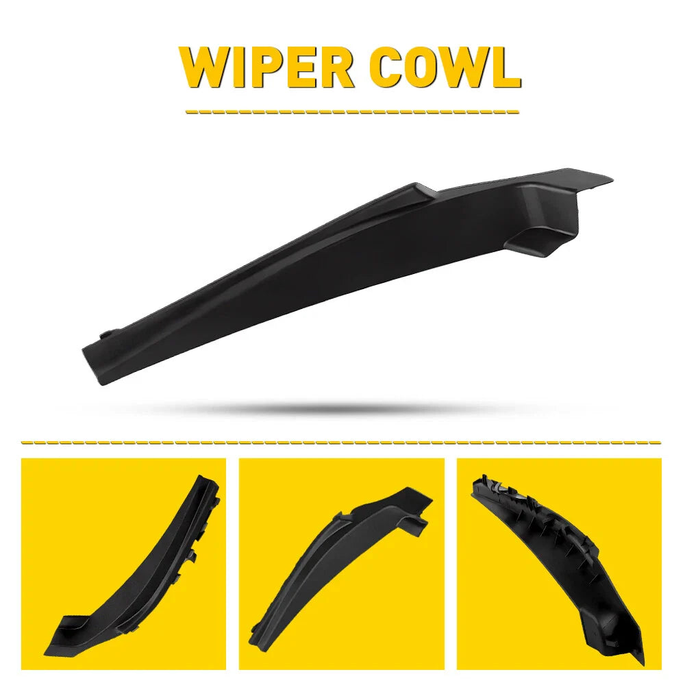 Windshield Wiper Side Cowl Extension Cover 2PC for 2013-2019 for Nissan Sentra