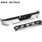 Chrome Rear Step Bumper for 2009-2018 for Dodge Ram 1500 w/ Dual Exhaust