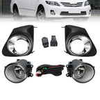 Bumper Chrome Driving Fog Lights Lamps Pair for 2011-2013 for Toyota Corolla