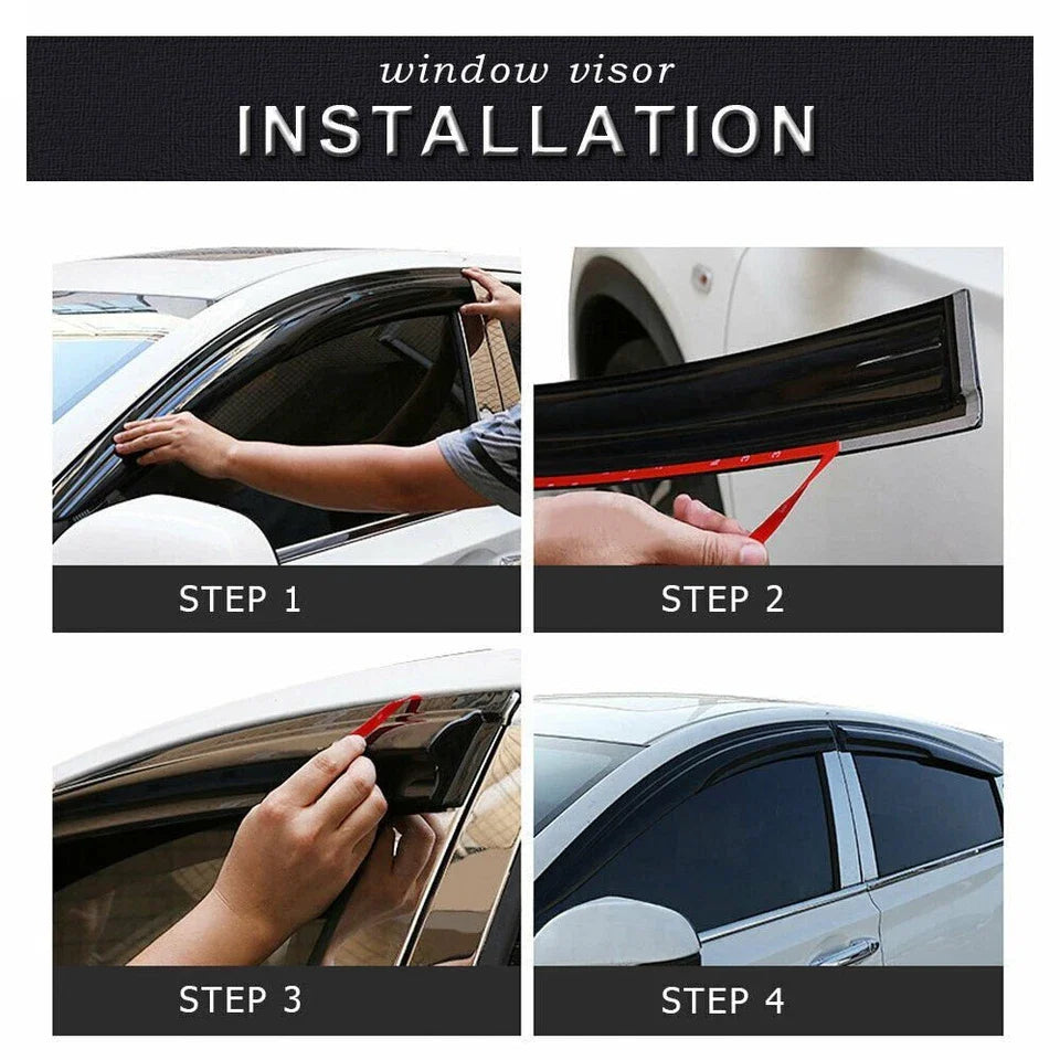 Window Trim Visors Rain Guard Deflector for 2003-2007 for Honda Accord Sedan