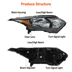 Front Headlight Headlamp Passenger Right Side for Honda HRV 2016-2018