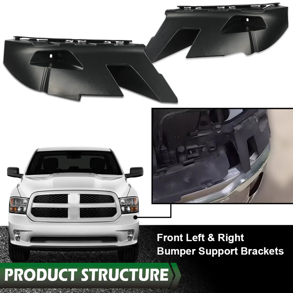 Front Bumper Bracket Support Retainer for 2013-2019 Ram 1500 Classic Pair LH RH