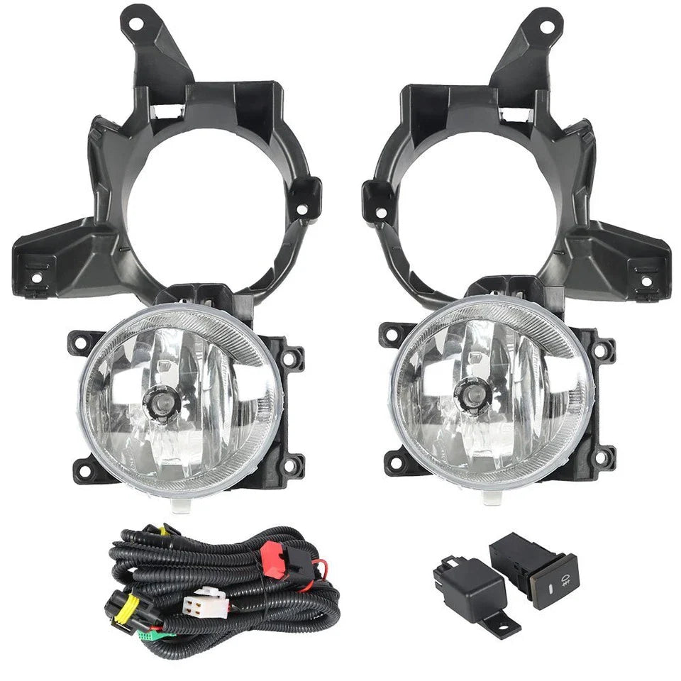 Front Bumper Clear Halogen Fog Lights Lamps for 2013-2015 for Toyota RAV4 Pair