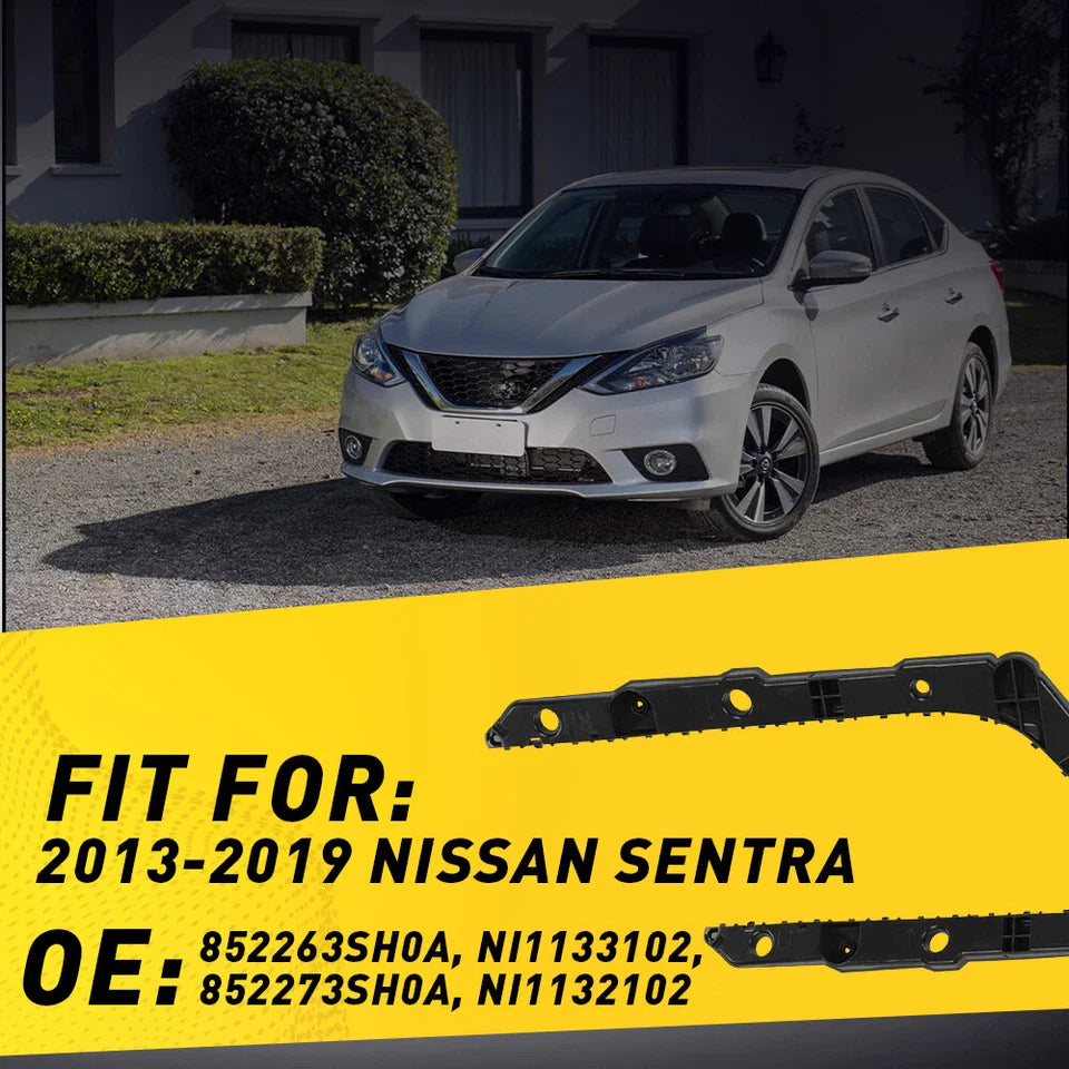 Rear Bumper Cover Bracket Set Left & Right for 2013-2019 for Nissan Sentra Sedan