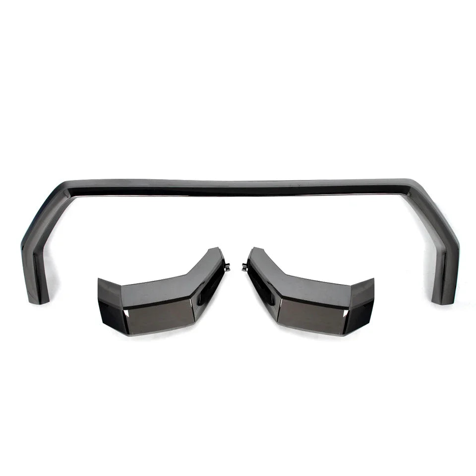 Front Bumper Grille Trim Molding Cover For Toyota Tundra 2022-2024 Glossy Black