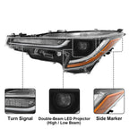 LED Headlight Pair with Turn Signal Light for 2020-2022 Toyota Corolla L LE