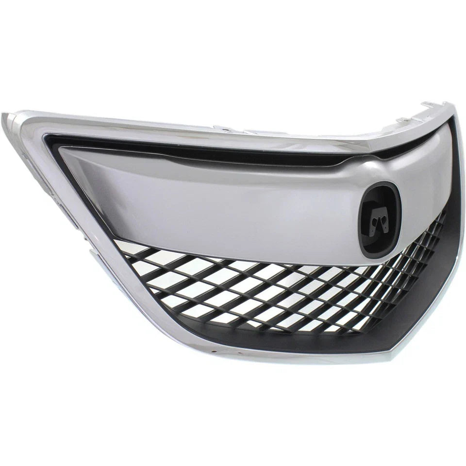 Front Bumper Chrome Grille Mesh Grill for 2013-2015 for Acura RDX Replacement