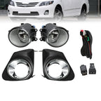 For 2011 2012 2013 Toyota Corolla Bumper Chrome Driving Fog Lights Lamps Pair