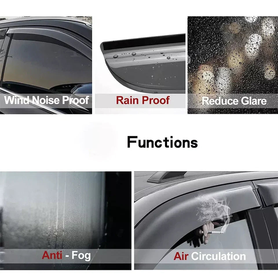 Window Visor Sun Rain Guard Vent for Honda Accord Seden 2013 2014-2017 4 Pcs