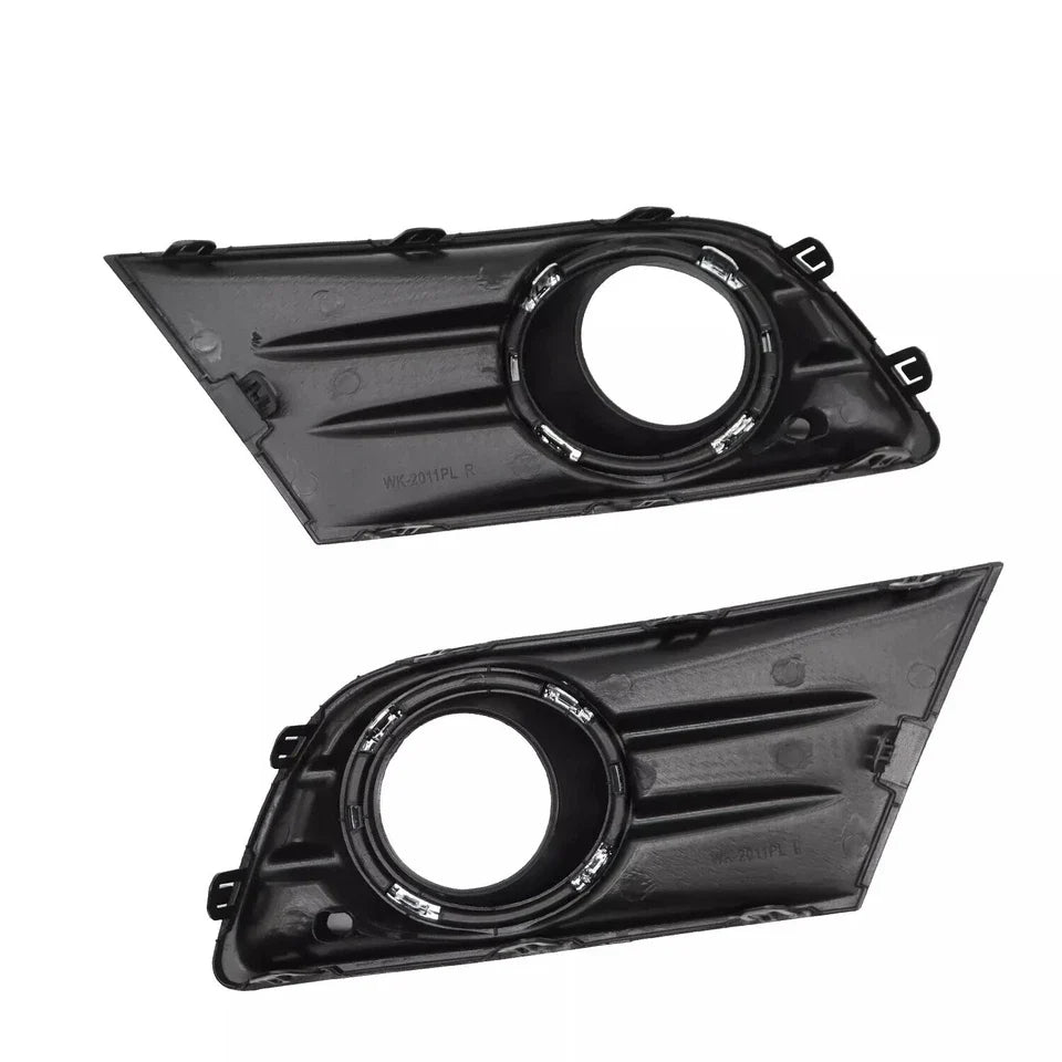 Right+Left Fog Light W/Cover & Chrome Trim For Honda Pilot 2012 2013 2014 2015