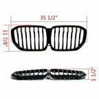 For BMW X5 G05 2019-2021 2022 2023 Gloss Black M-Performance Front Kidney Grille
